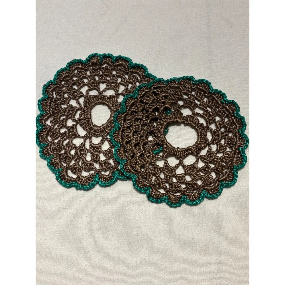 Lot of 2 Handmade Doilies